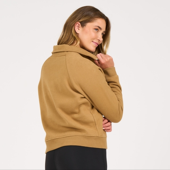 Vuori Restore Half Zip, Color Wheat Size S - Picture 3 of 16